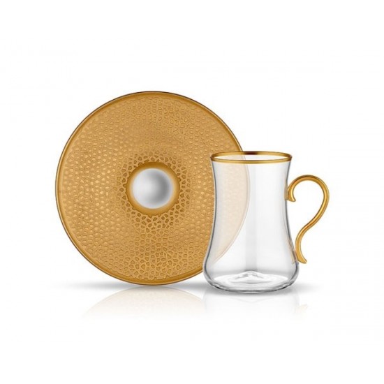 Koleksiyon Serpantin Altın Kulplu Çay Seti 6'Lı 31000040516